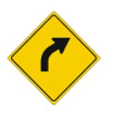 Curve ahead — slow down