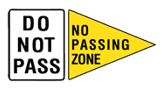 do not pass no passing zone