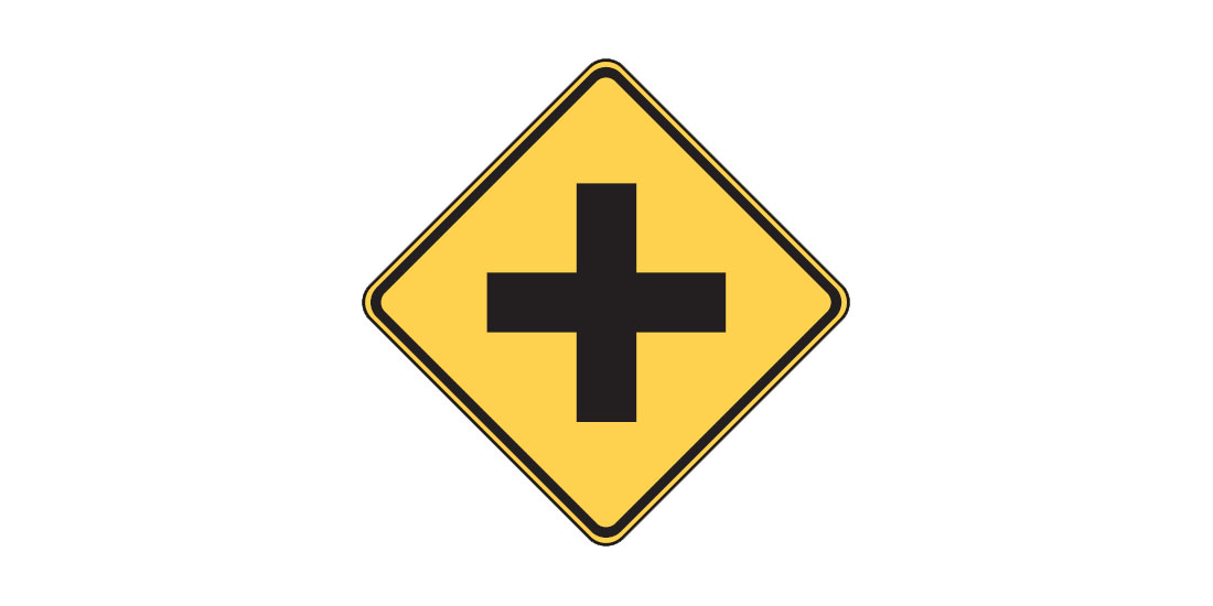 four way intersection