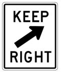 keep right