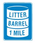 litter barrel