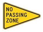 no passing zone