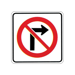 no right turn