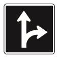 go through or turn right