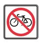 no bicycle