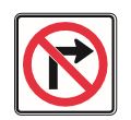 No right turns