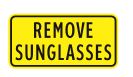 Remove sunglasses