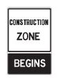 construction zone begins