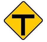 T-intersection ahead